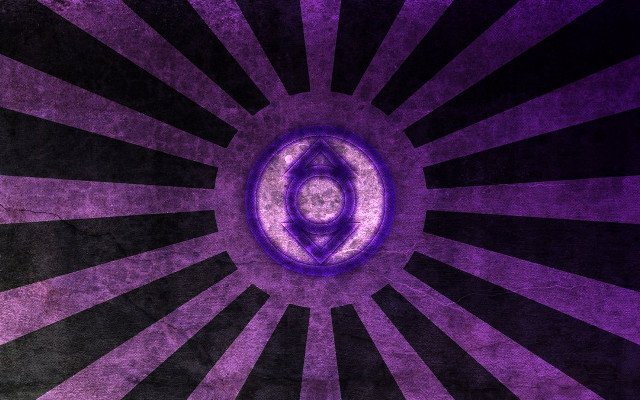 Purple black background circular design free wallpaper - medium preview image