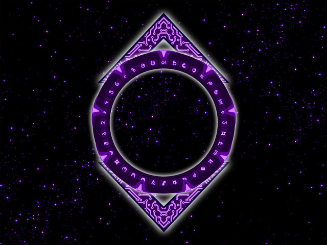 Purple black background circular design #2 free wallpaper - medium preview image
