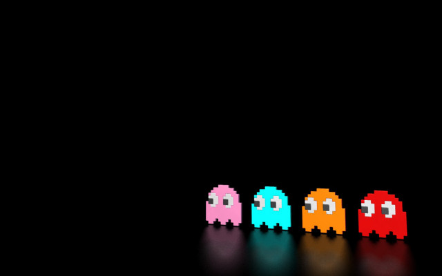 Pacman group beeple 2d sprites free wallpaper - medium preview image