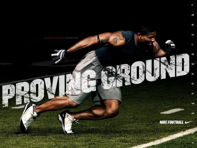 Man running field football poster free wallpaper - medium preview image