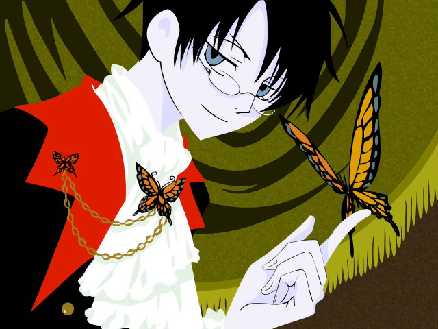 Man butterfly on finger image free wallpaper - medium preview image