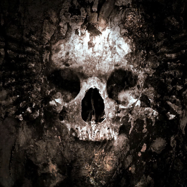 Skull cave light mouth hole free wallpaper - medium preview image