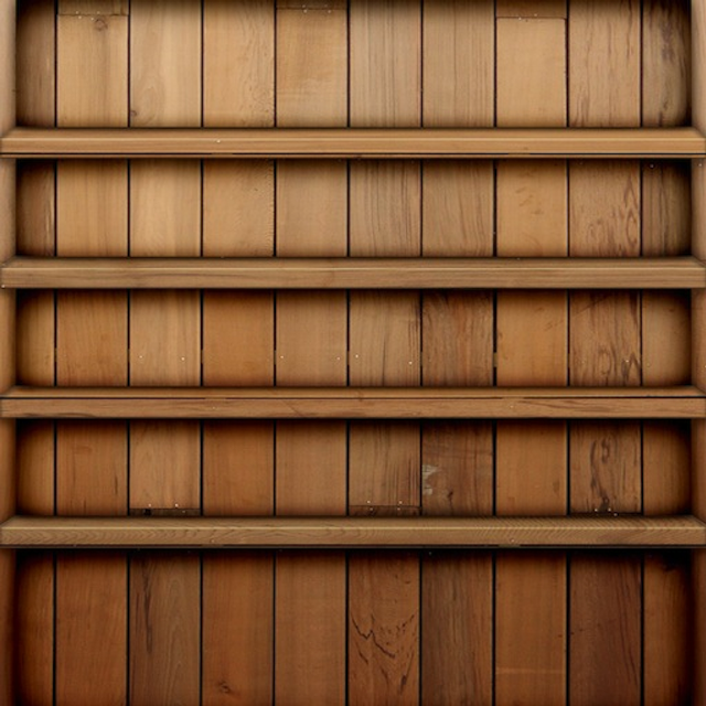 Wooden shelf clock below shelf free wallpaper - medium preview image