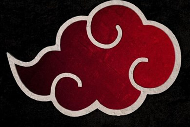 Red cloud black background white free wallpaper - medium preview image