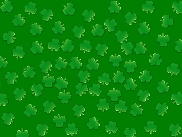 Green shamrocks st patricks day free wallpaper - medium preview image