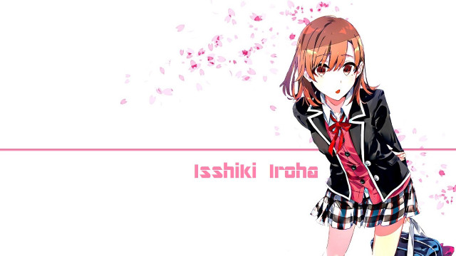 Girl school uniform suitcase bag free wallpaper - medium preview image