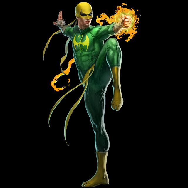 Man green yellow costume flame free wallpaper - medium preview image