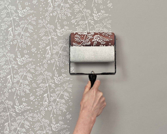 Person painting wall roller wallpaper free wallpaper - medium preview image