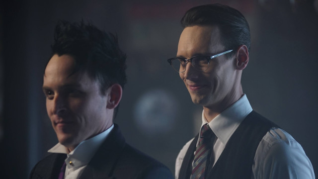 Two men suits ties dark free wallpaper - medium preview image