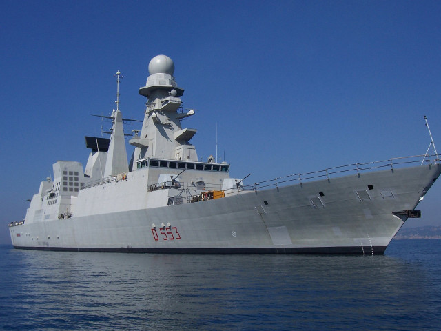 Large gray ship water shoreline free wallpaper - medium preview image