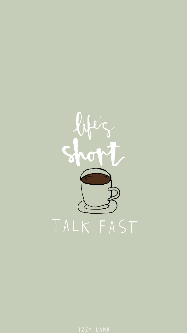 Coffee cup lifes short talk free wallpaper - medium preview image