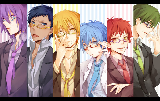 Young men glasses ties heads free wallpaper - medium preview image