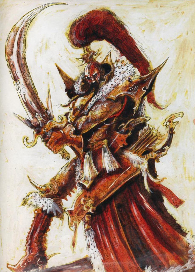 Demon horns sword painting artwork free wallpaper - medium preview image