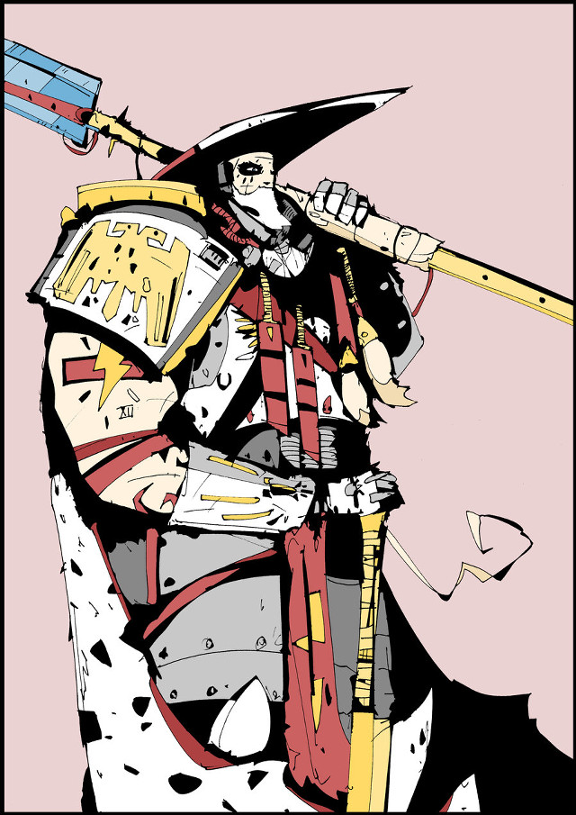 Man costume sword shield cow free wallpaper - medium preview image