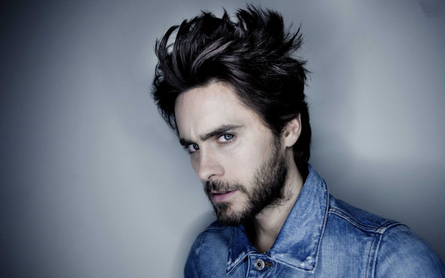 Man beard denim shirt hair free wallpaper - medium preview image