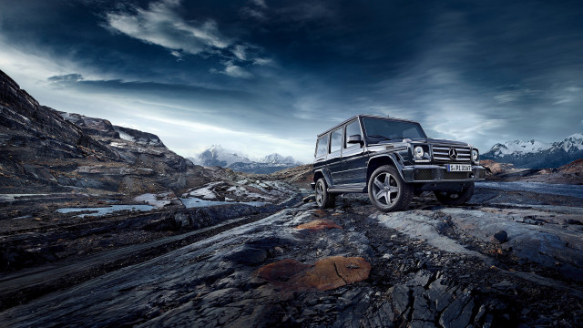 Black mercedes neoclassic matte beach free wallpaper - medium preview image