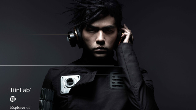 Man headphones black jacket shoulders free wallpaper - medium preview image