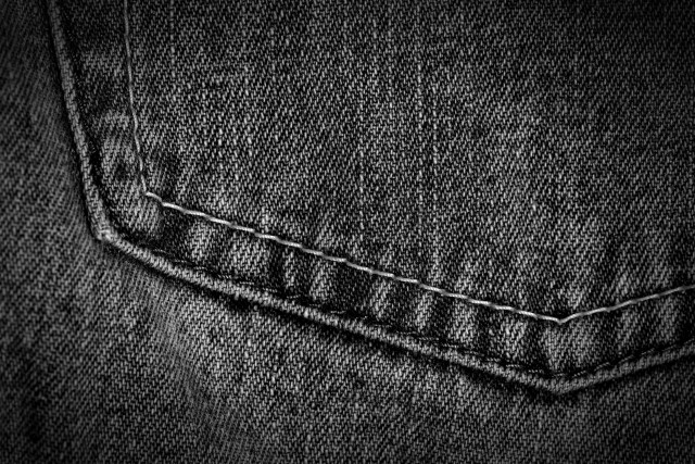 Black white jeans stitching pattern free wallpaper - medium preview image