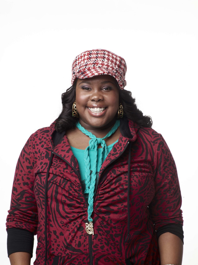 Woman red jacket hat smiling free wallpaper - medium preview image
