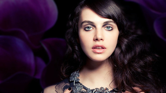 Woman long hair necklace serious #7 free wallpaper - medium preview image