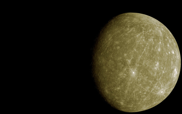 Large yellow object moon earth free wallpaper - medium preview image