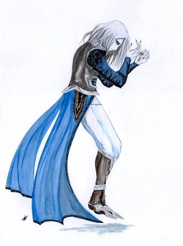 Man blue white outfit white free wallpaper - medium preview image