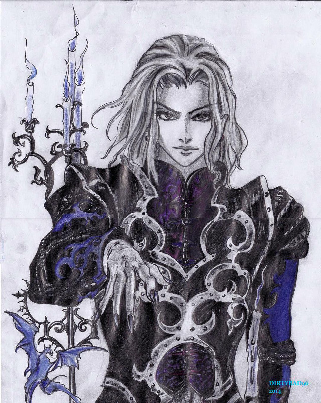 Woman sword armor chest drawing free wallpaper - medium preview image