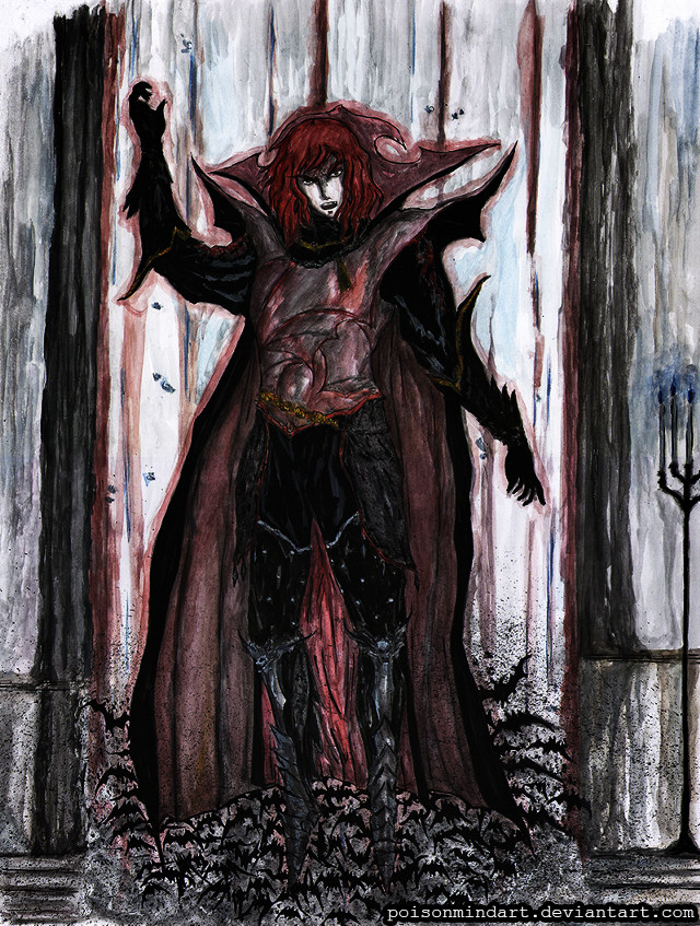 Demon standing doorway arms outstretched free wallpaper - medium preview image