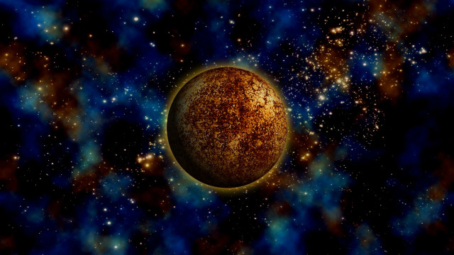 Earth planet space starry background free wallpaper - medium preview image