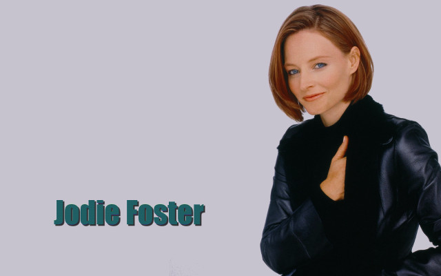 Woman black jacket posing hands free wallpaper - medium preview image