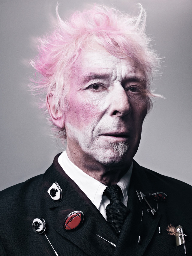 Pink haired man suit tie free wallpaper - medium preview image