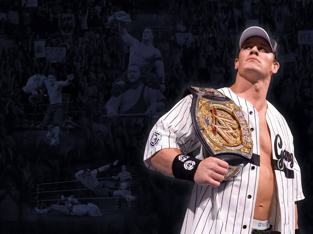 Man shirt wrestling belt crowd free wallpaper - medium preview image