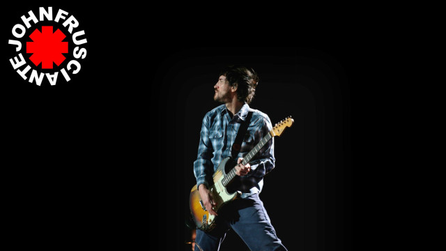 Man guitar red white logo free wallpaper - medium preview image
