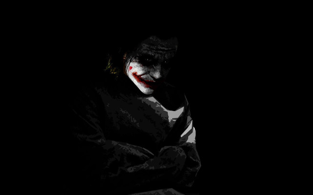 Joker dark room hands folded free wallpaper - medium preview image