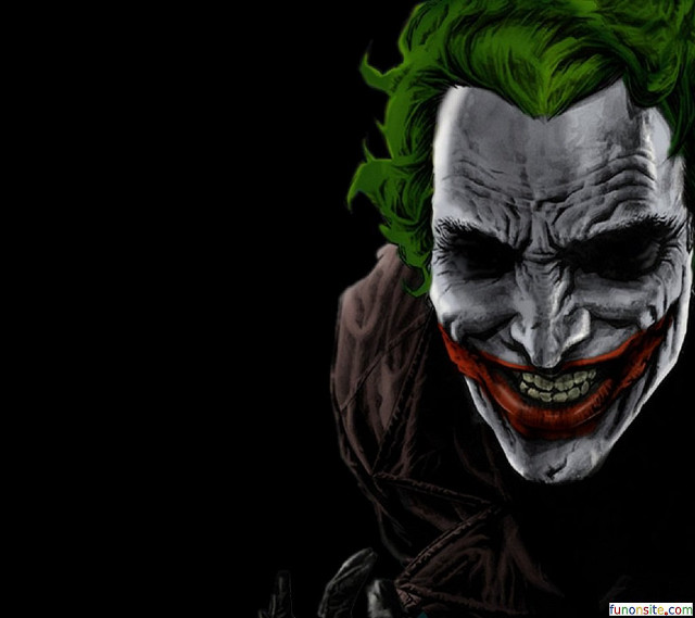 Joker green hair black background #2 free wallpaper - medium preview image