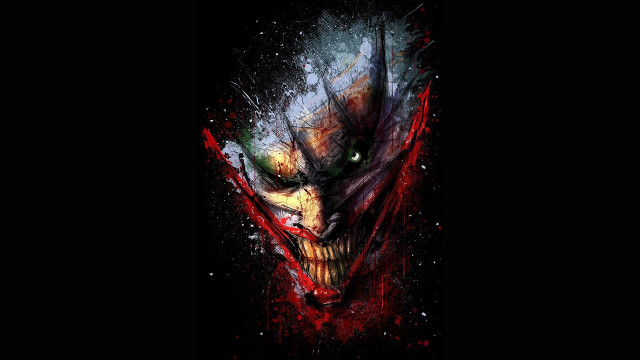 Demonic clown bloody face red #2 free wallpaper - medium preview image
