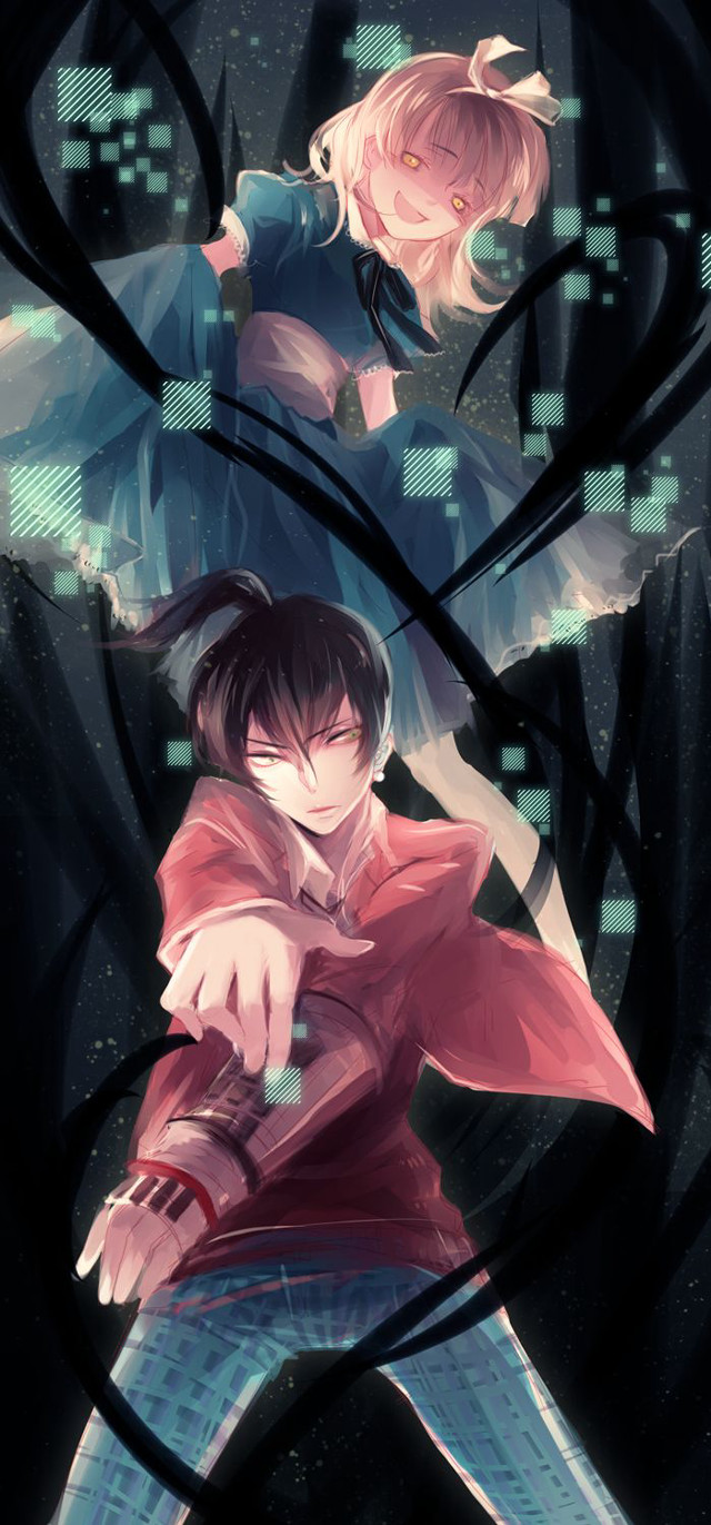 Anime characters woods arms around free wallpaper - medium preview image