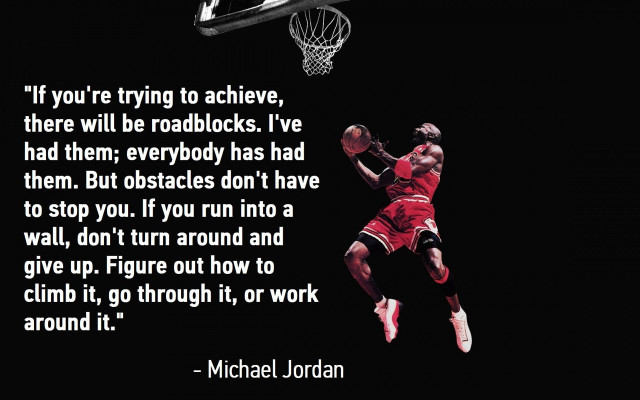 Basketball player jumping air quote #2 free wallpaper - medium preview image