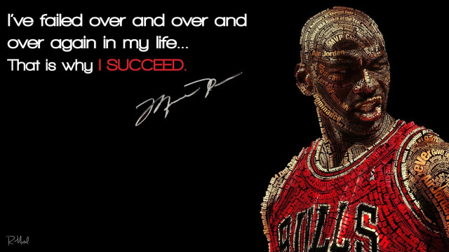 Basketball player failed quote motivation free wallpaper - medium preview image