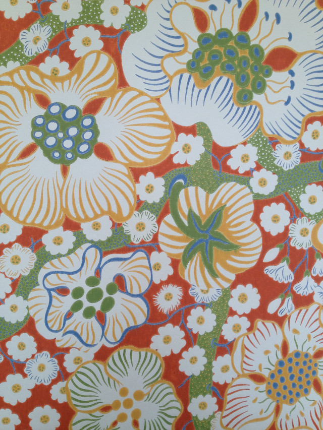 Flowery fabric closeup colorful flowers free wallpaper - medium preview image