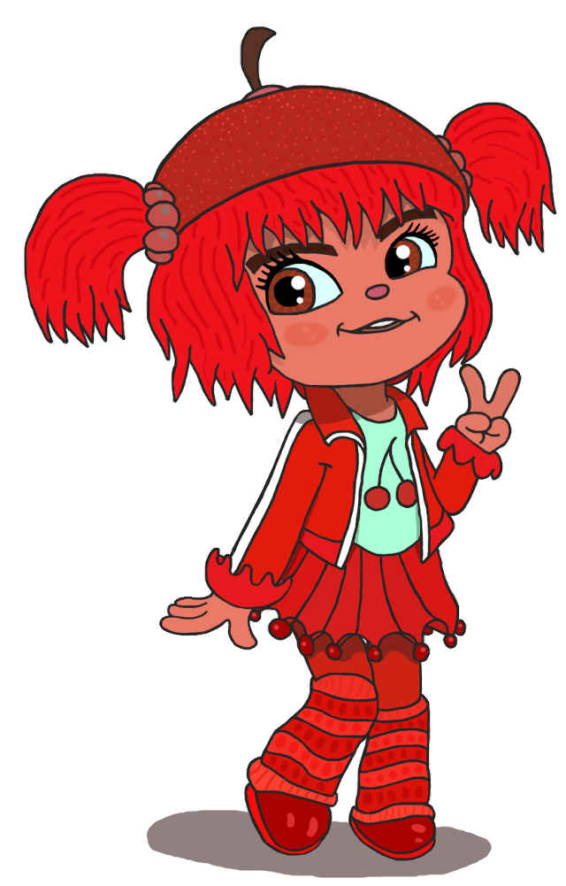 Cartoon girl red hair red #2 free wallpaper - medium preview image