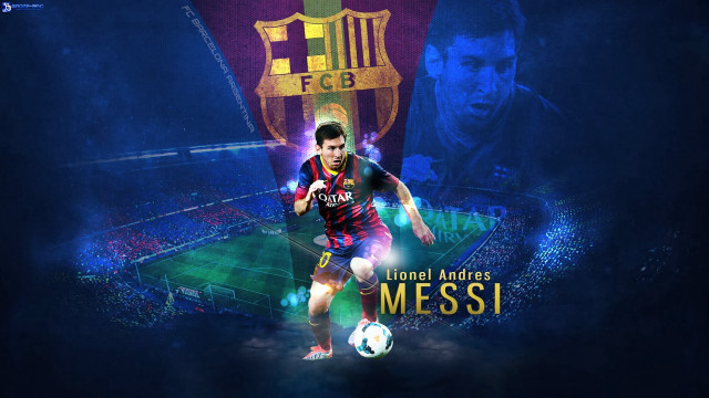 Soccer man kicking field blue free wallpaper - medium preview image
