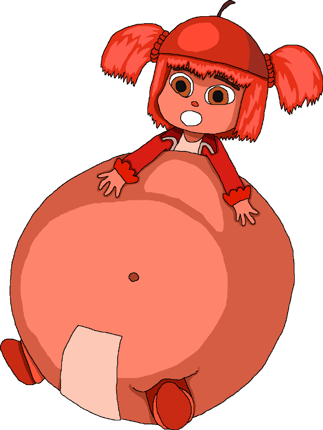 Cartoon pig red hat red free wallpaper - medium preview image