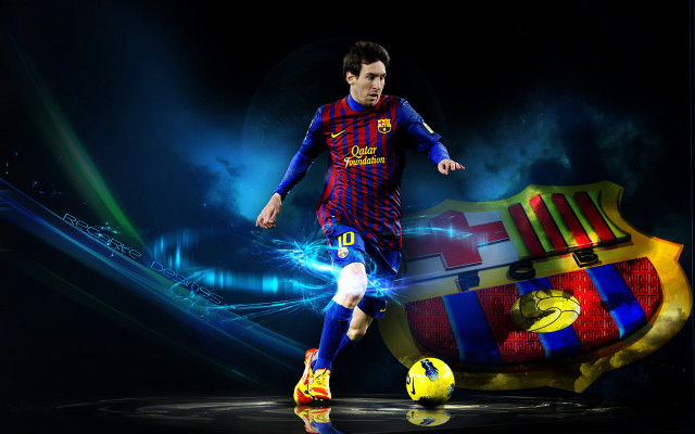 Soccer man colorful background parody #2 free wallpaper - medium preview image