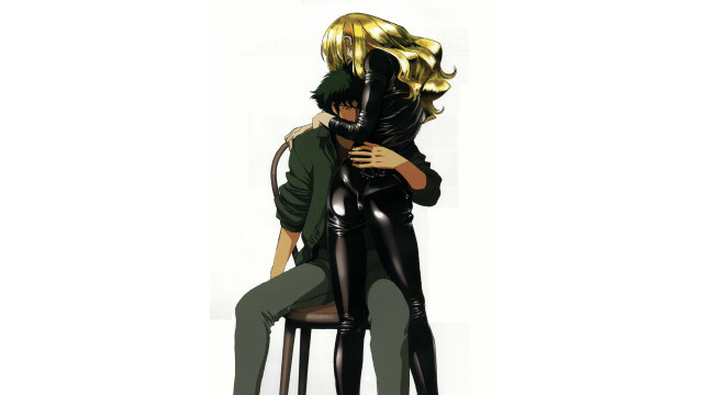 Couple hugging chair white background free wallpaper - medium preview image