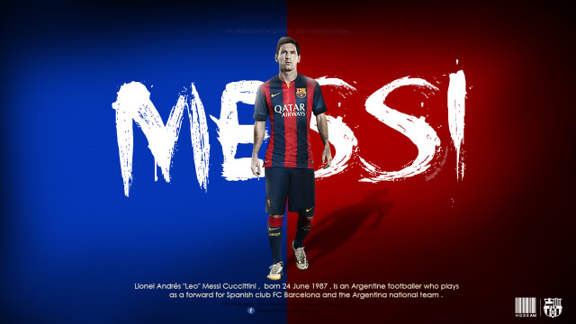 Soccer player red blue background free wallpaper - medium preview image