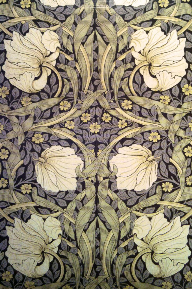 Flowers leaves wallpaper vines pattern free wallpaper - medium preview image