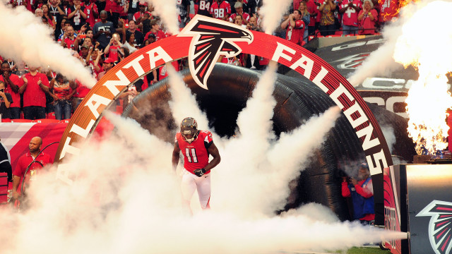 Atlanta football player smoke fans free wallpaper - medium preview image