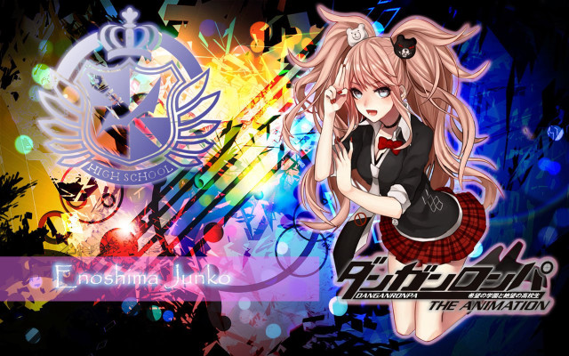 Anime girl long hair black free wallpaper - medium preview image