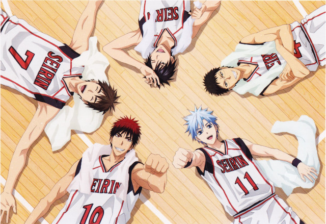 Anime basketball court group characters free wallpaper - medium preview image